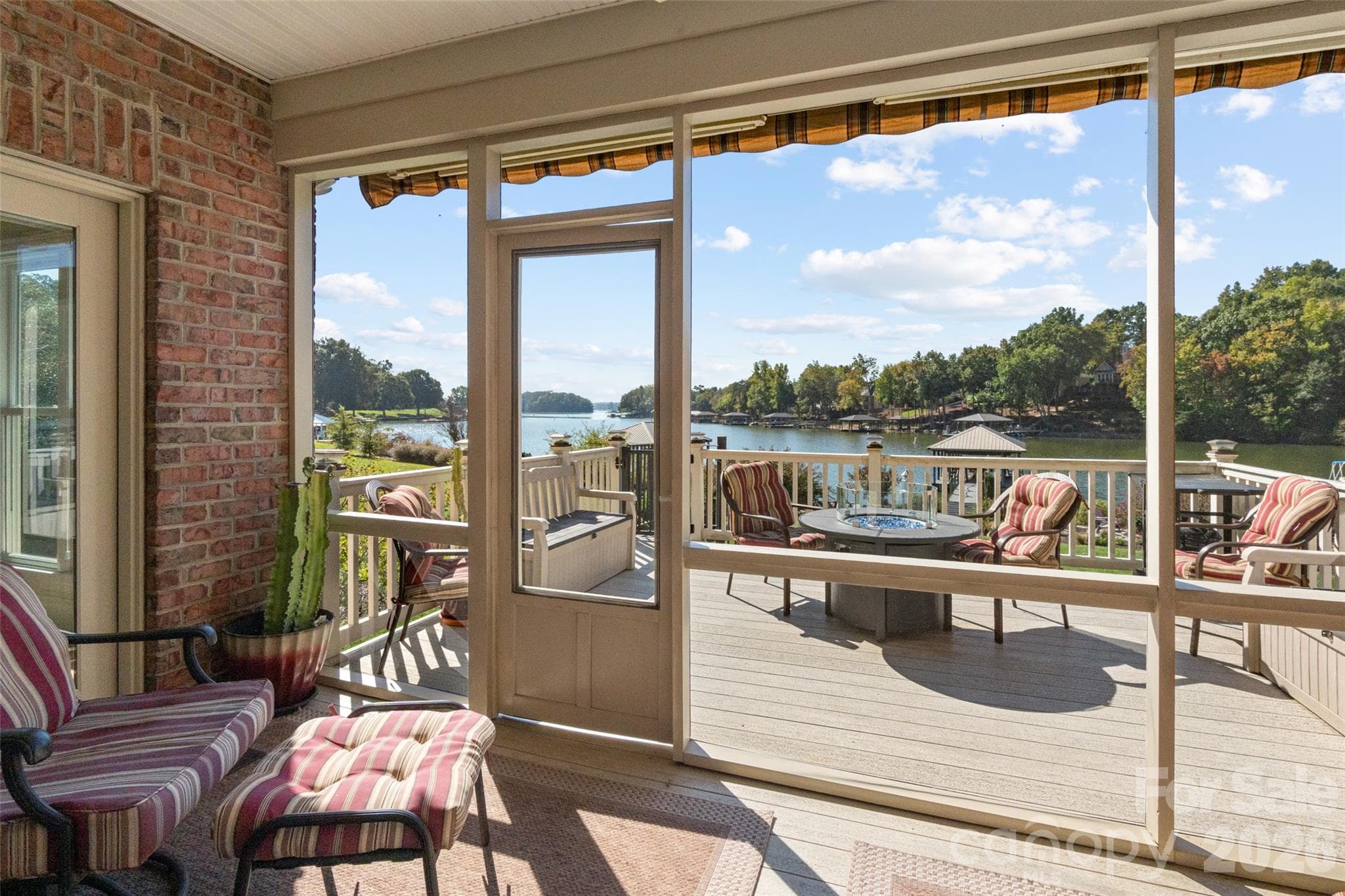 Screened in porch off main level family room - 185 E Tattersall Drive, Statesville