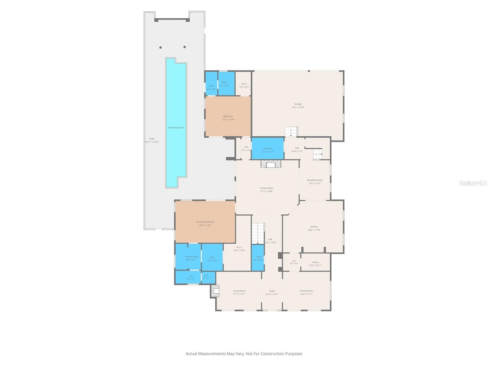 Floor Plan - Level 1 - 1600 LEGION DR, WINTER PARK