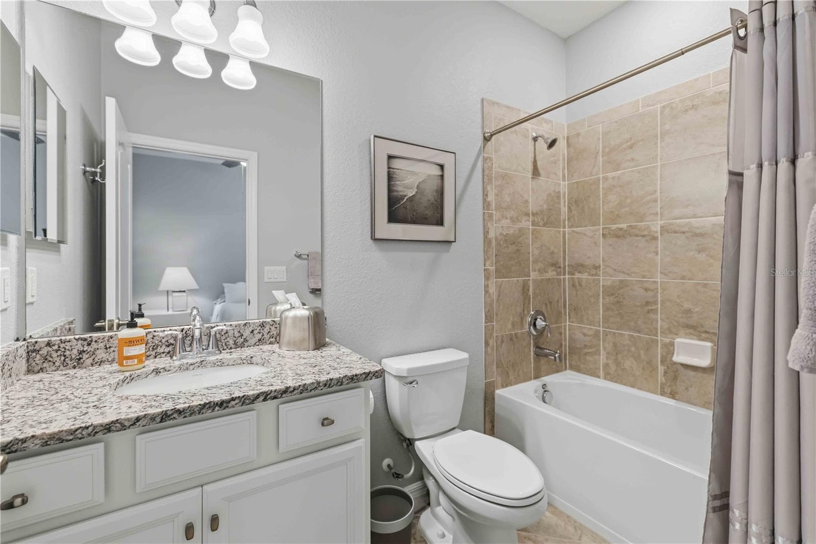 En Suite Bath with Single Vanity, Tub/Shower - 4523 BALTRY CT, BRADENTON