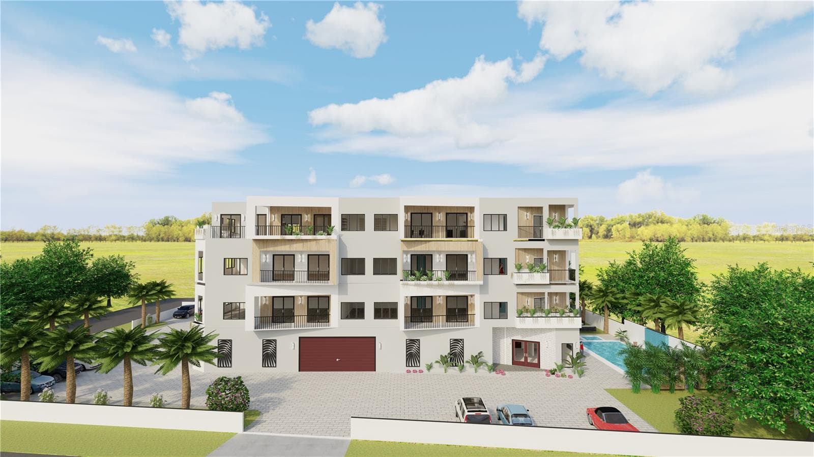 Rendering of proposed building - front street view - 648 GUILD DR, VENICE