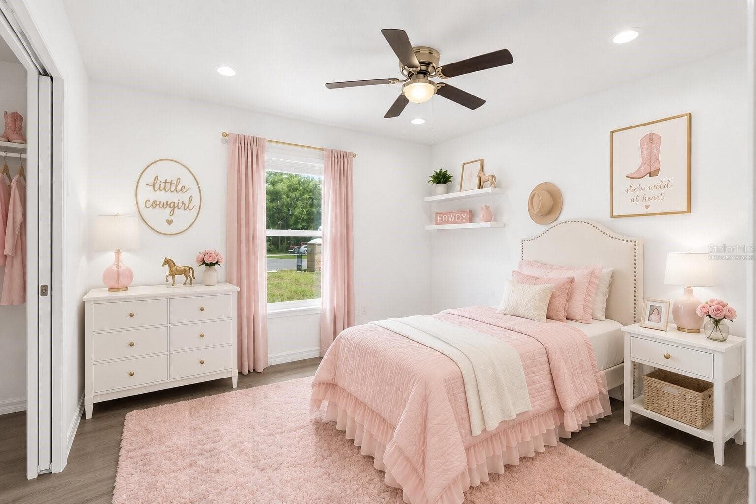 Virtually Staged Bedroom - 14421 SW 77TH AVE, OCALA