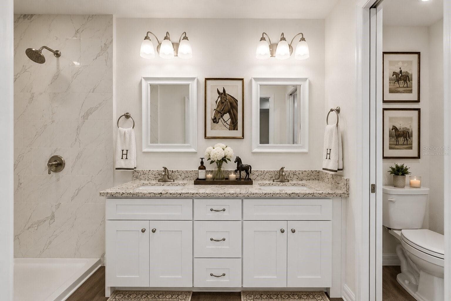Virtually Staged Master Bathroom - 14421 SW 77TH AVE, OCALA