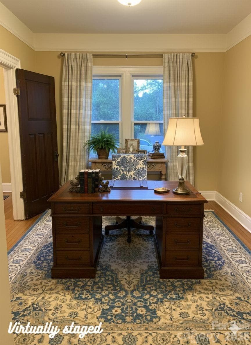 Home office virtually staged. - 326 S 3rd Street, Albemarle