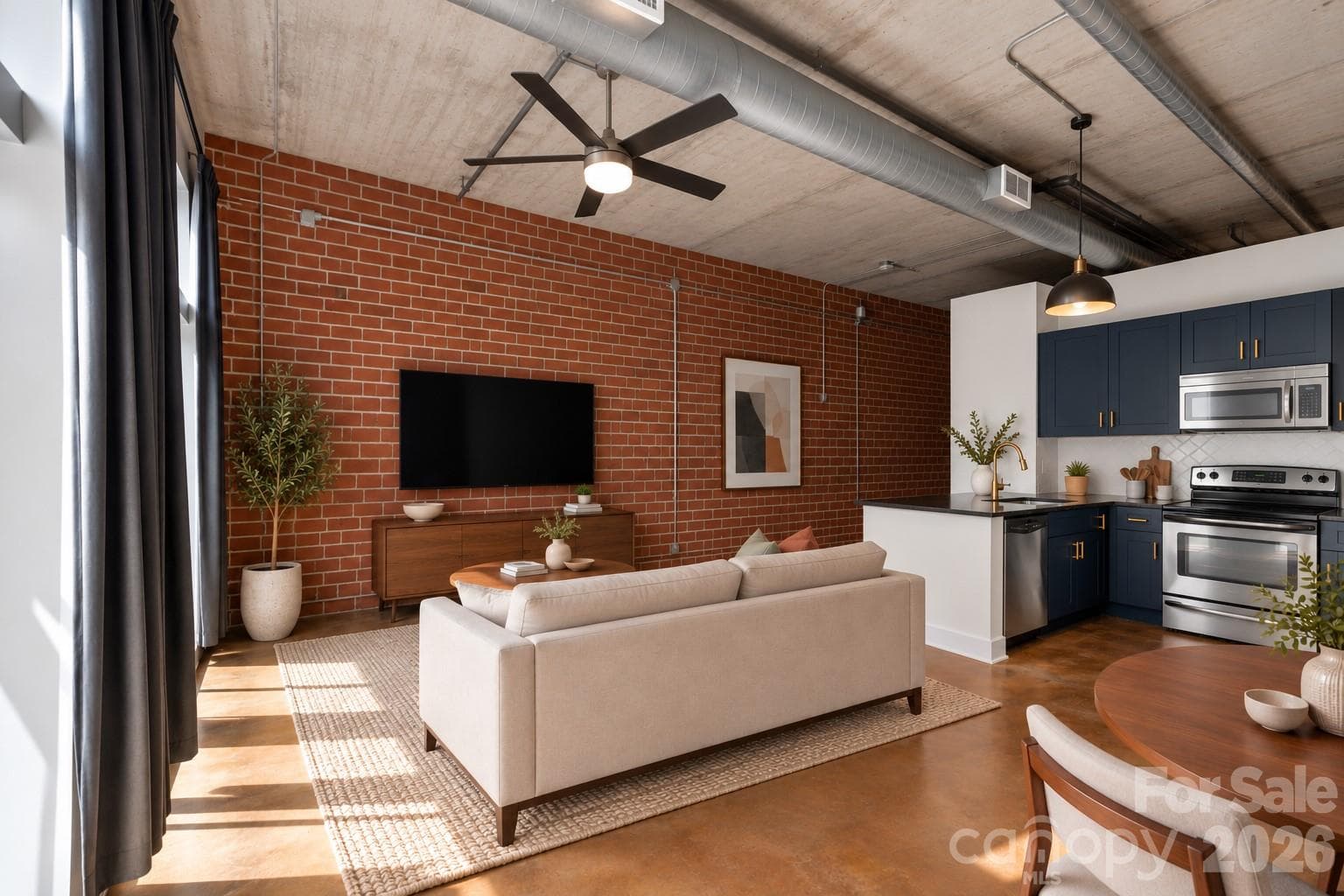Virtually staged - 626 N Graham Street, Charlotte