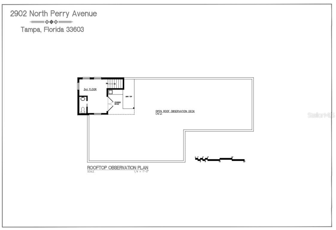 Third floor roof top deck - 2902 N PERRY AVE, TAMPA