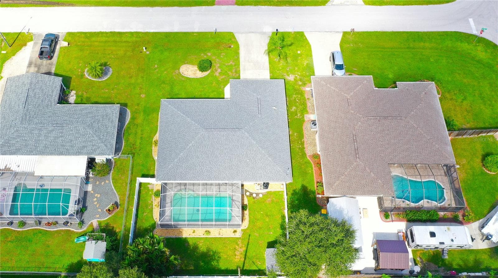 Aerial view from Back - 1009 LABELLE TER NW, PORT CHARLOTTE