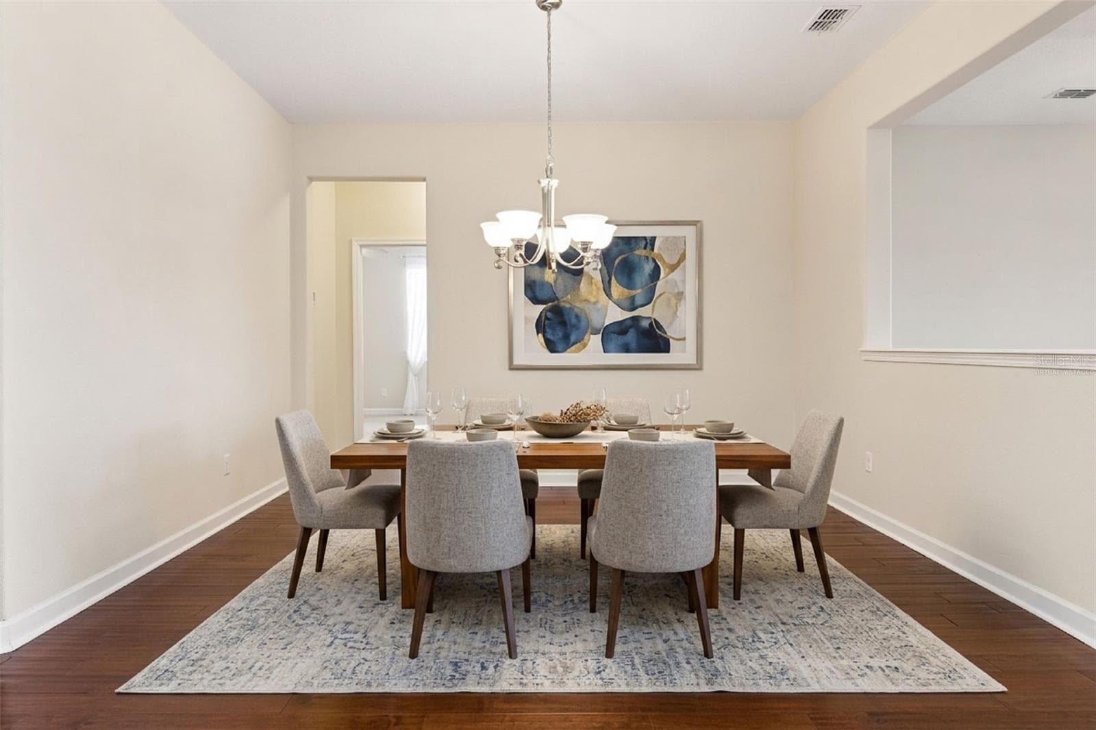 Virtually staged dining room - 2892 SANDY CAY ST, CLERMONT