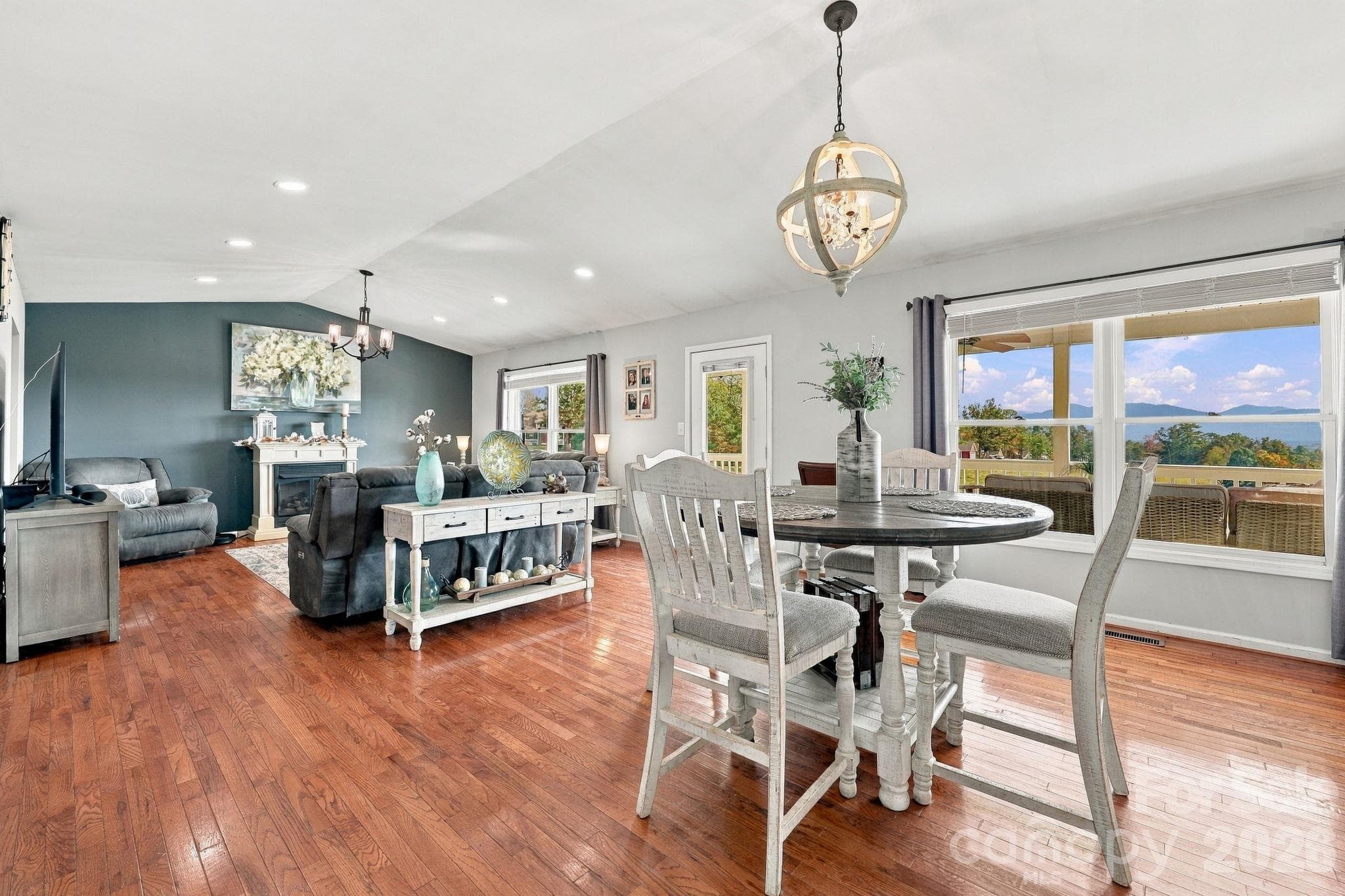 Open floor plan looking out on the sweeping views - 441 Country Drive, Mars Hill