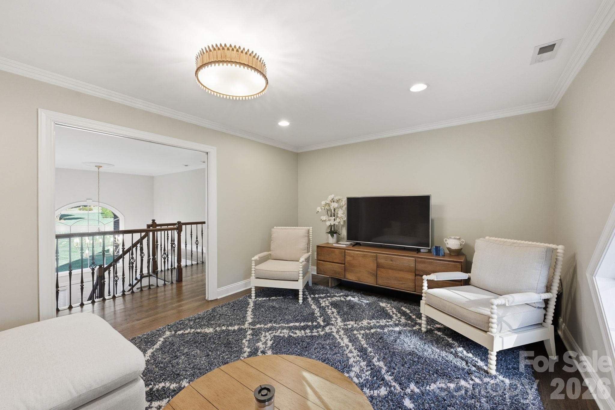 Media Room or Family Room on the Upper Level - 105 Kings Crest Drive, Mooresville