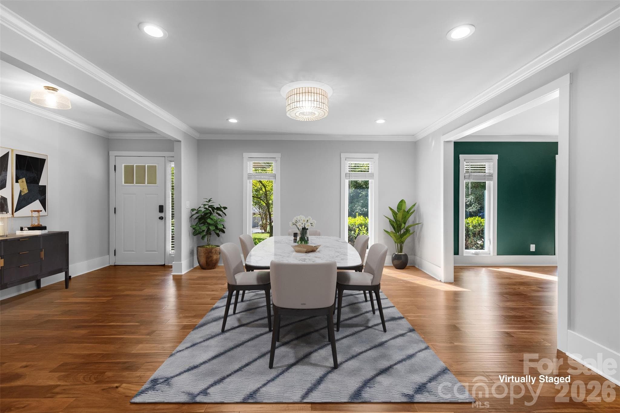 Virtually staged Formal dining room - 6 Catawba Ridge Court, Clover