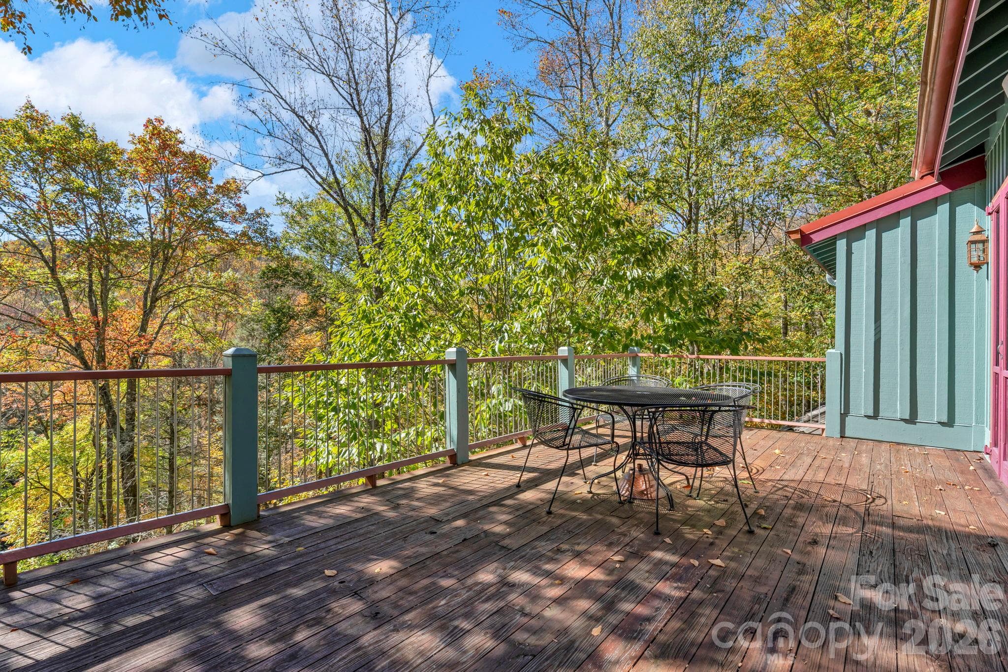Main-level wrap-around deck - 1590 Shulls Mill Road, Boone