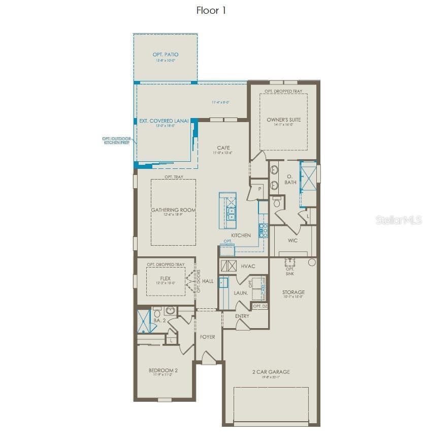 Floor Plan - Floor One - 2702 MIDSWEET AVENUE, ST CLOUD