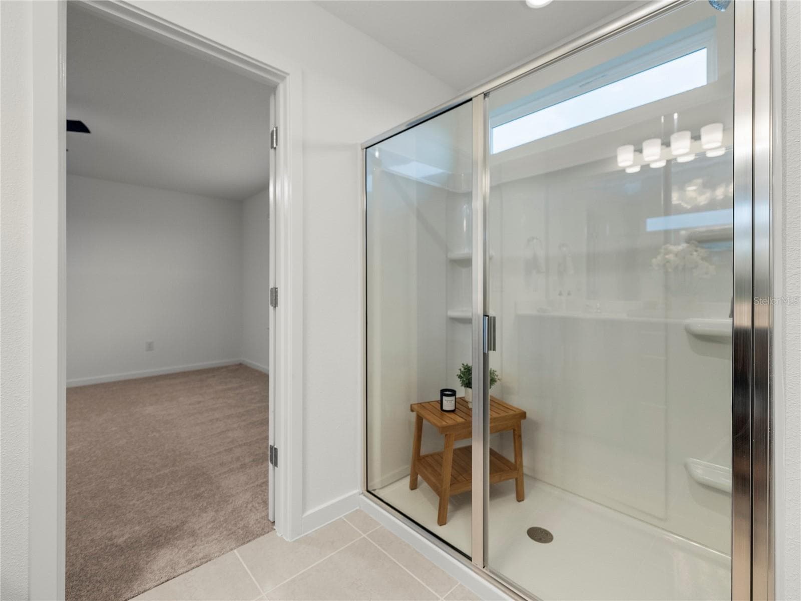 Primary Bath Walk in Enclosed Shower - 1076 KISTNA DR, ZEPHYRHILLS