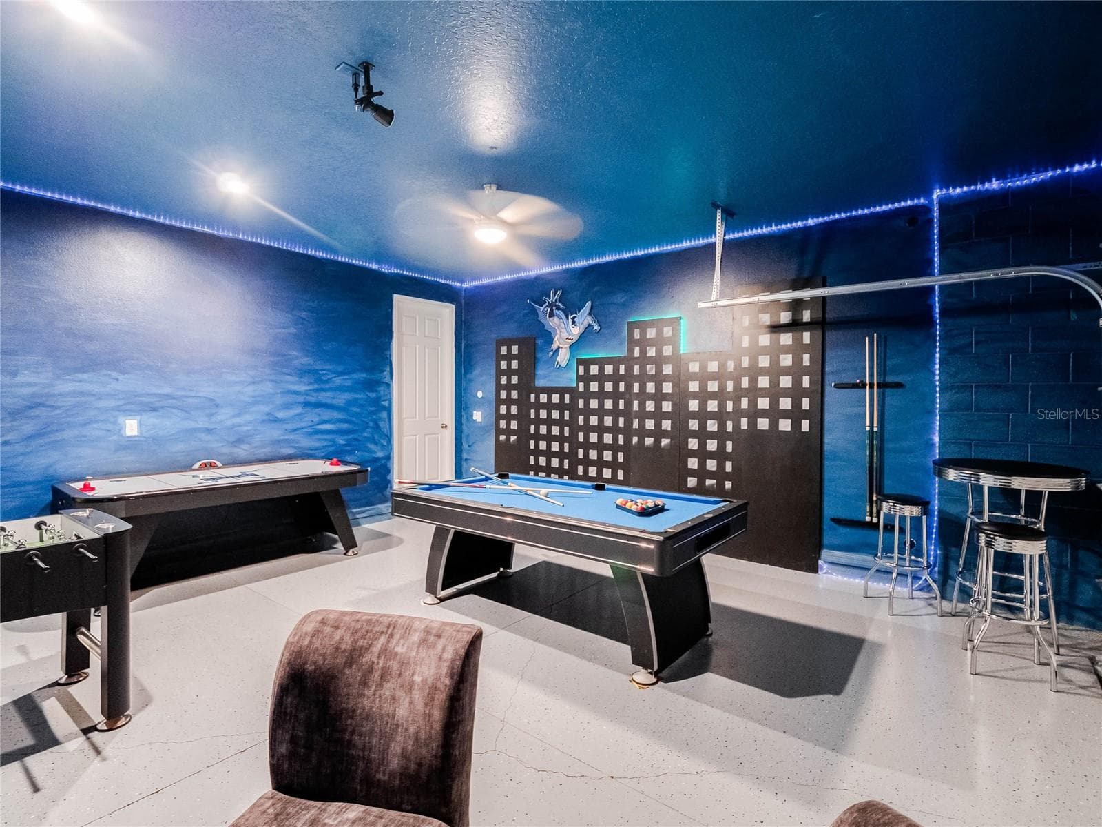 Garage converted game room - 8951 HILTON RIDGE AVE, KISSIMMEE
