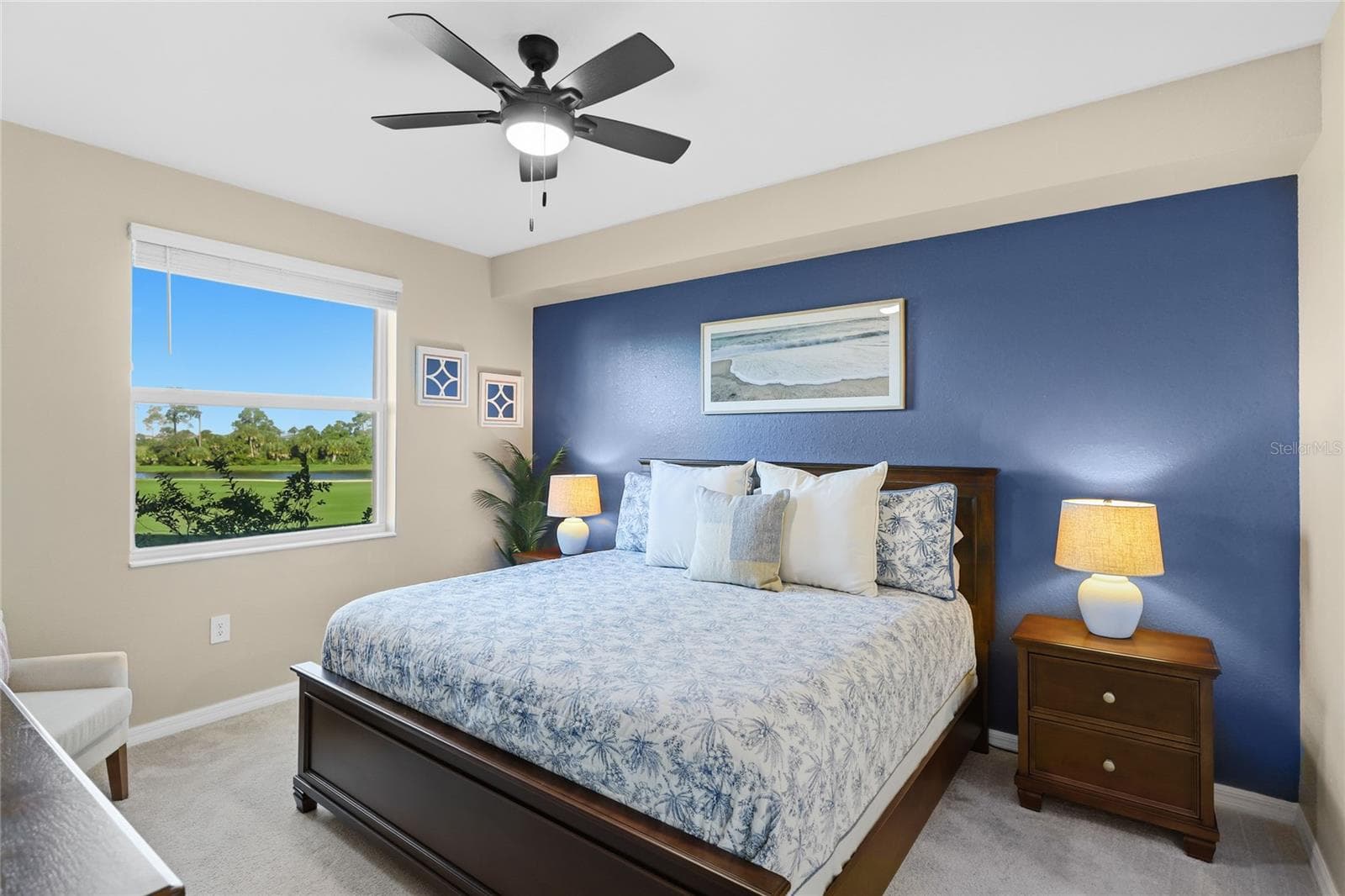 Screened and covered Lanai with Golf Course, Water and preserve views - 17565 OPAL SAND DR #204, VENICE