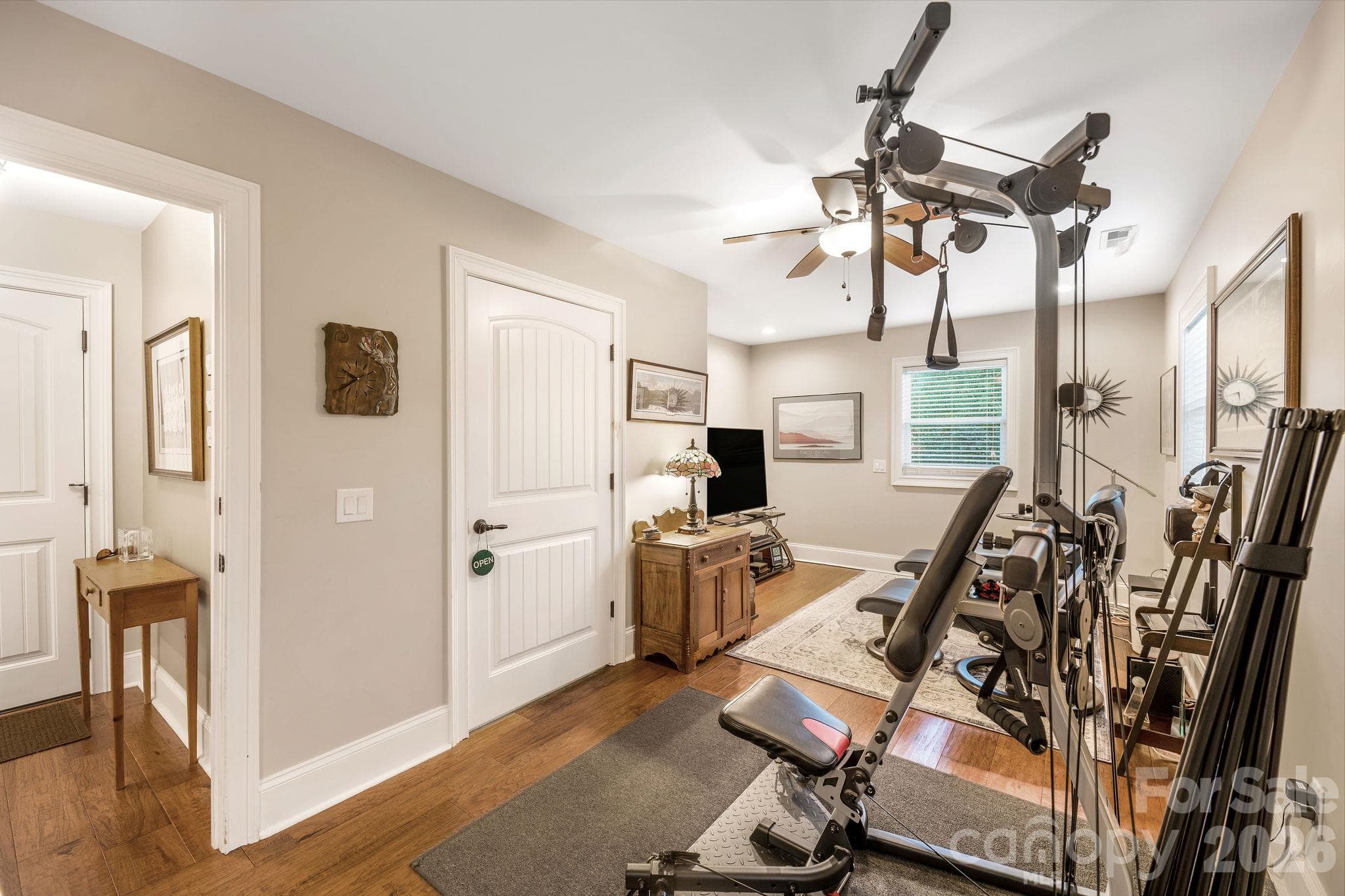 Additional view of the spacious flex room, ideal for a home office, exercise room, or hobby space - 28 Penley Park Drive, Weaverville