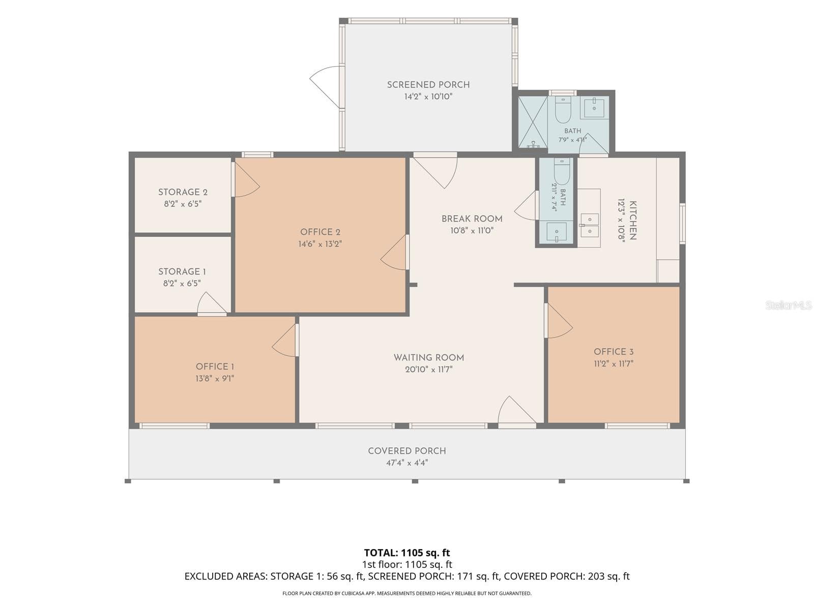 floor plan for reference only. Buyer to verify sizes. - 12152 FORT KING RD, DADE CITY