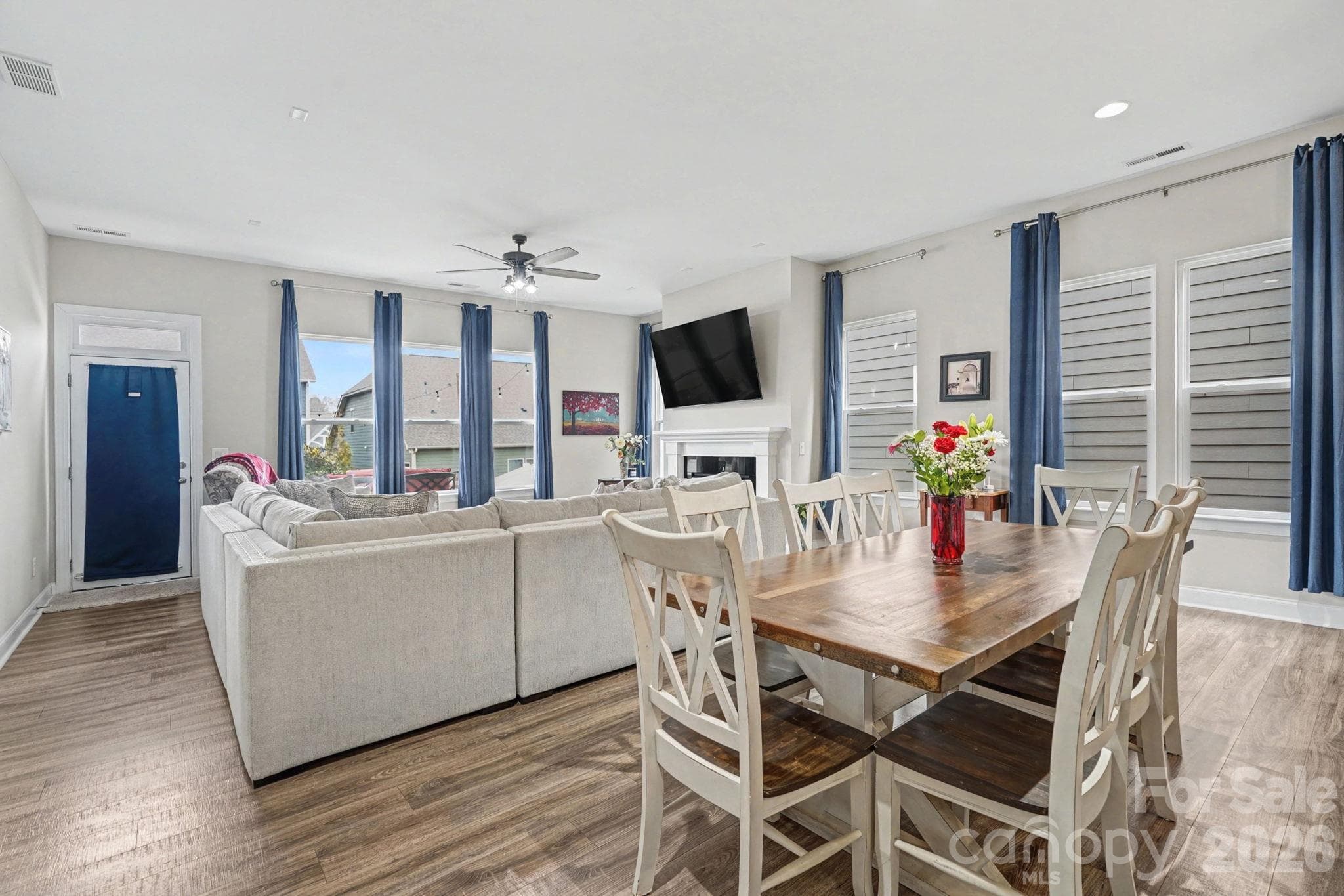 Living and dining areas - 3013 Bonterra Boulevard, Indian Trail