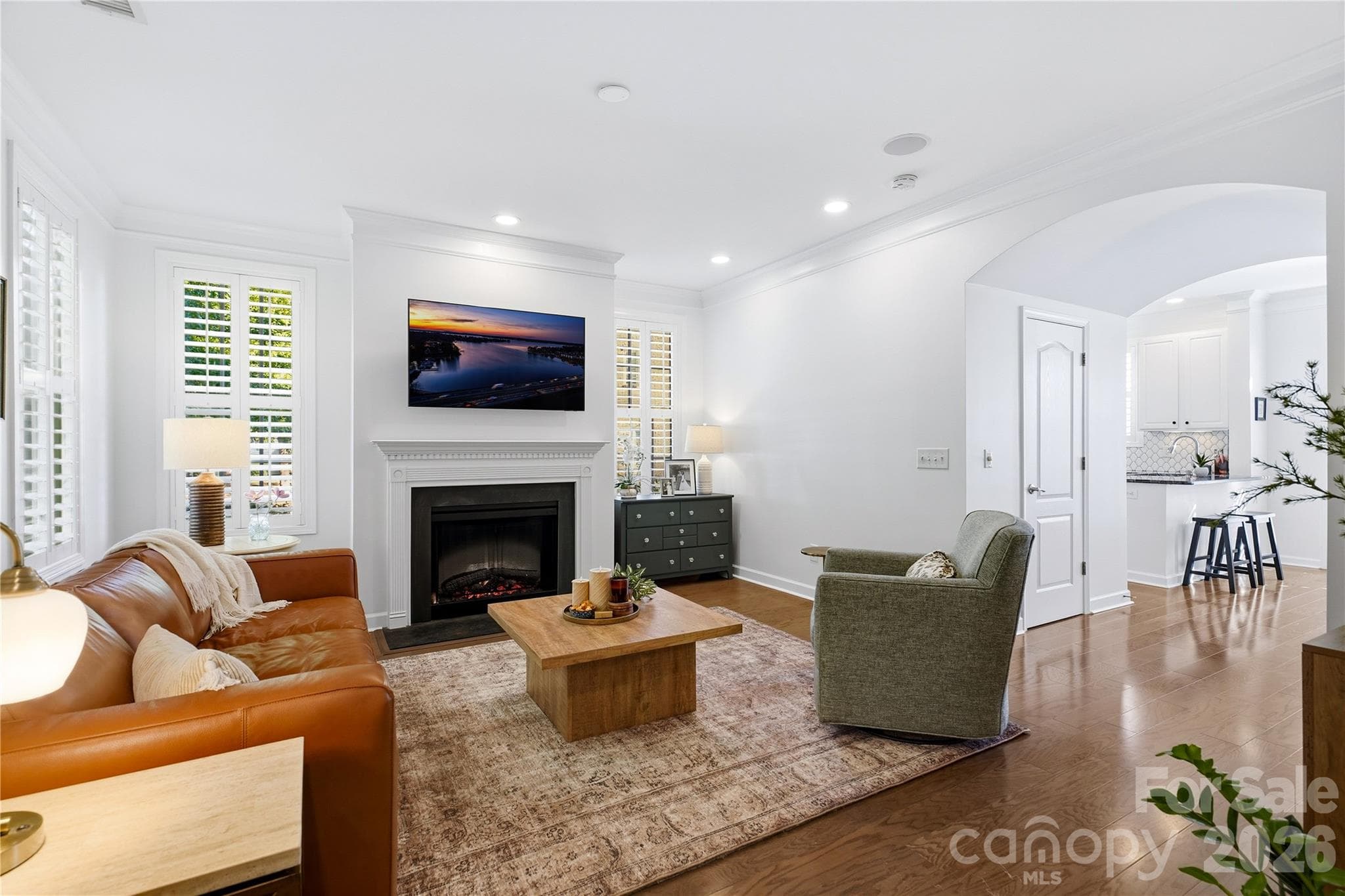 Spacious living room features lots of light - 16918 Summers Walk Boulevard, Davidson