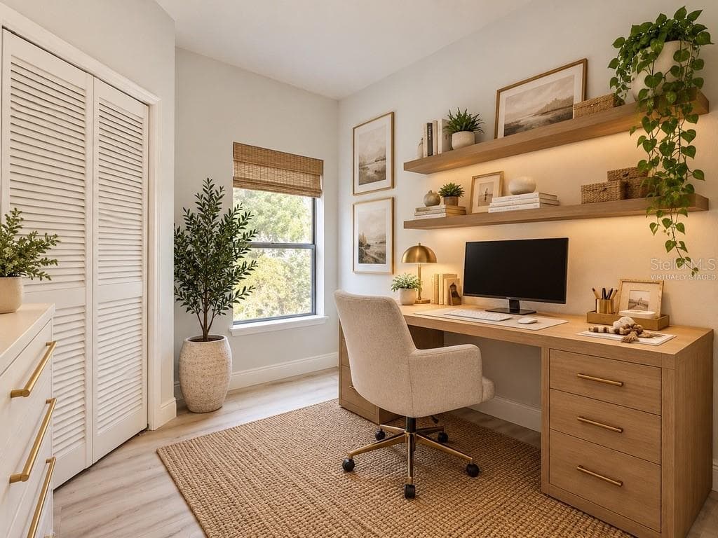 2nd Bedroom:Virtually staged - 4405 W FAIR OAKS AVE #19, TAMPA
