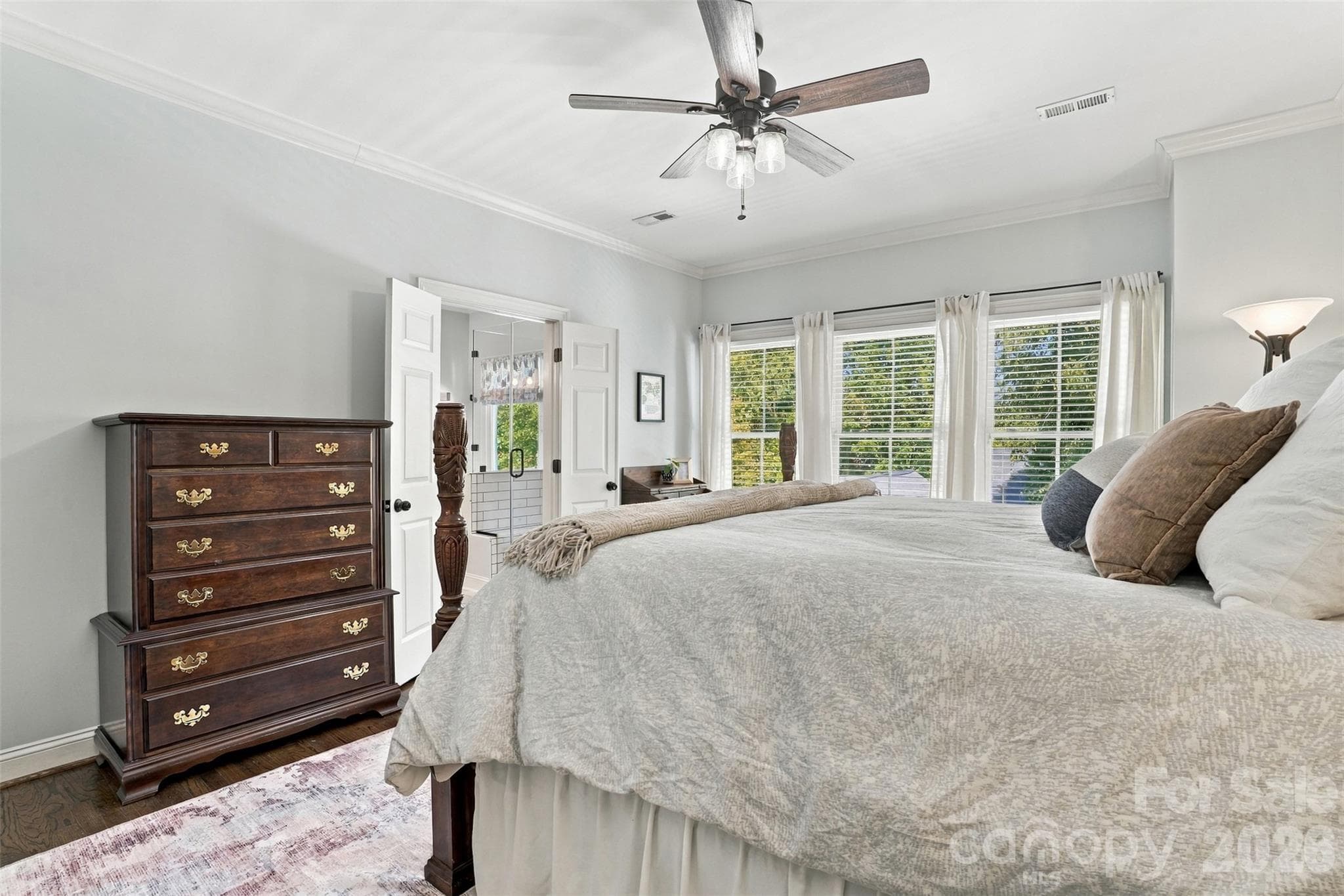 Primary Bedroom - 544 Glen Walk Drive, Fort Mill