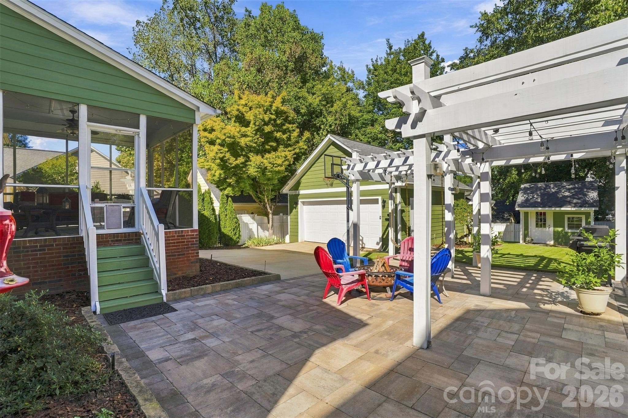 Paver Patio and Arbor - 544 Glen Walk Drive, Fort Mill