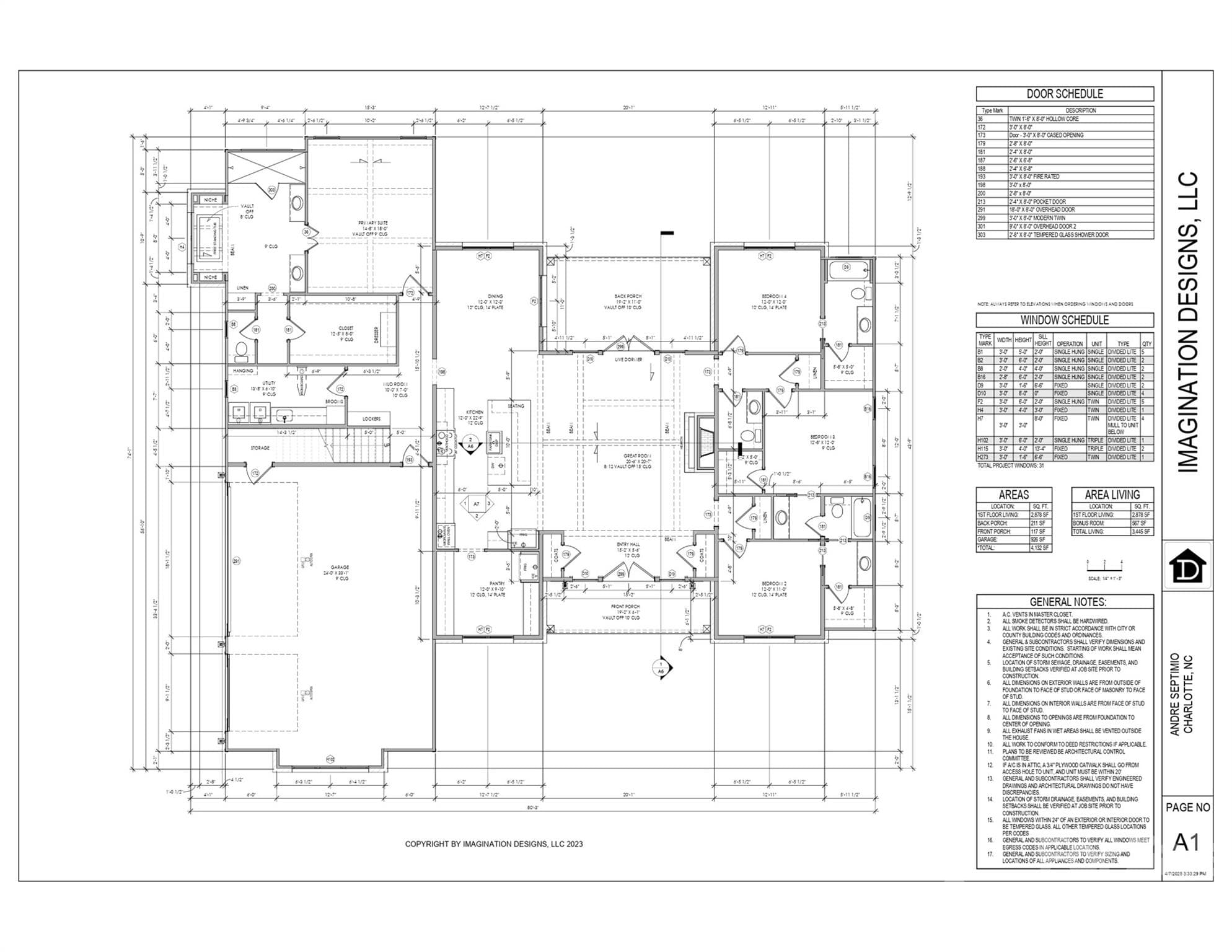 Single Family Residence at 1863 White Fawn Lane, Rock Hill, photo 2 of 23