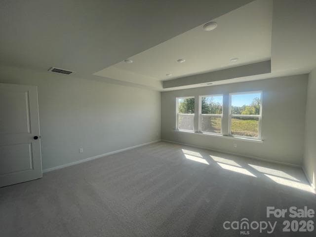Owners' bedroom features tray ceiling - 3 large windows provide views of the nature preserve - 257 Alluvium Lane, Waxhaw