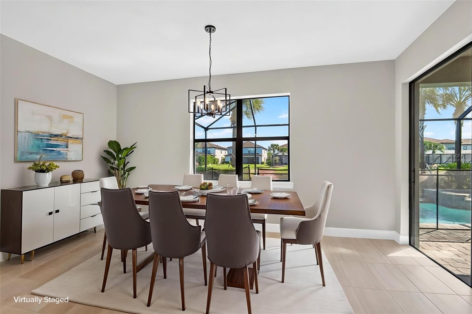 Breakfast nook virtually staged - 16320 HIDDEN OAK LOOP, BRADENTON