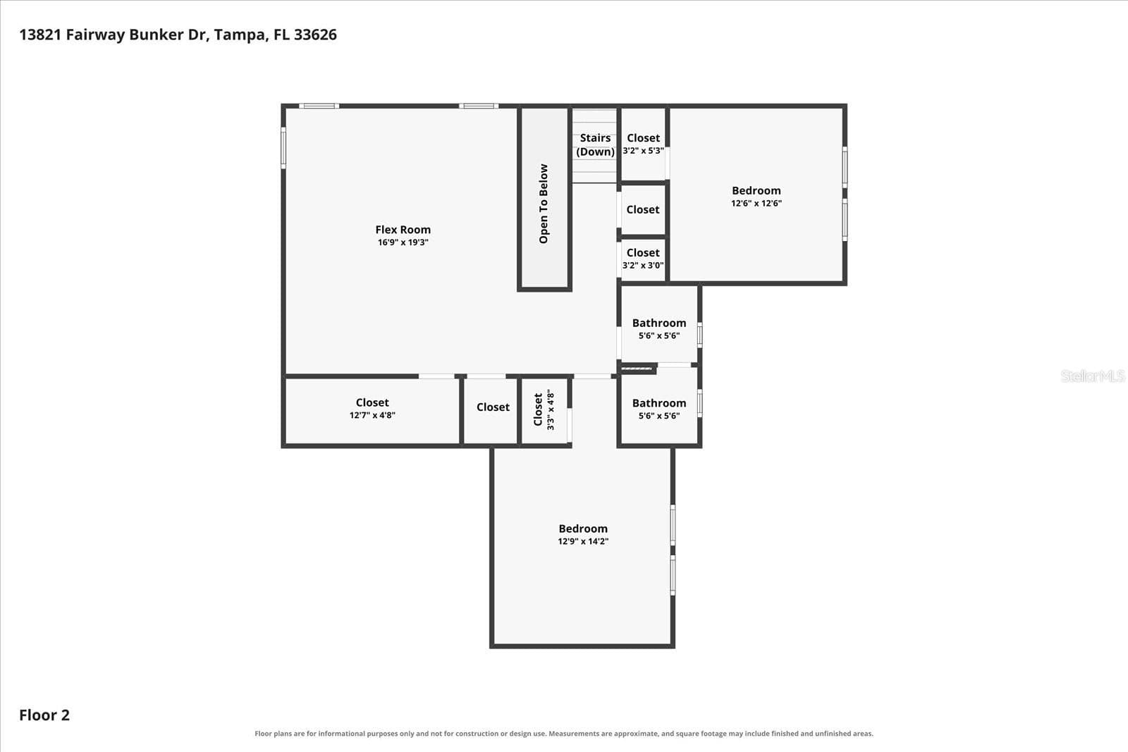 Floorplan: 2nd Floor - 13821 FAIRWAY BUNKER DR, TAMPA