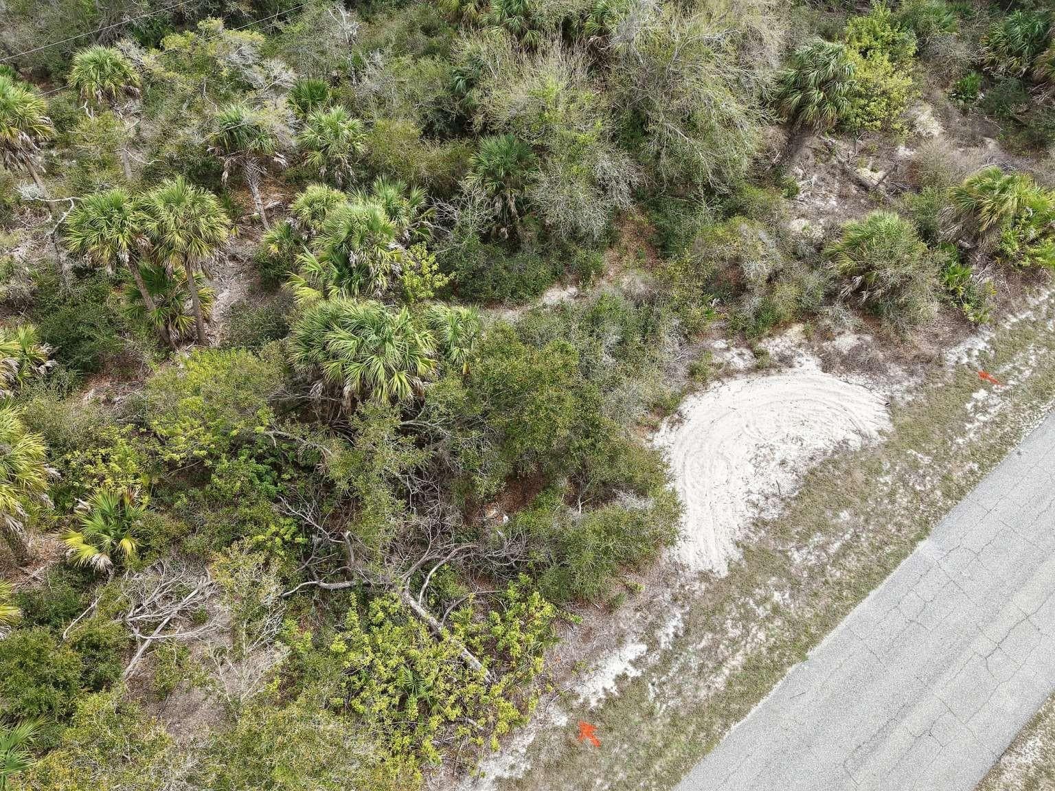 Aerial view of the lot frontage. - 14315 WHITESIDES AVE, PORT CHARLOTTE