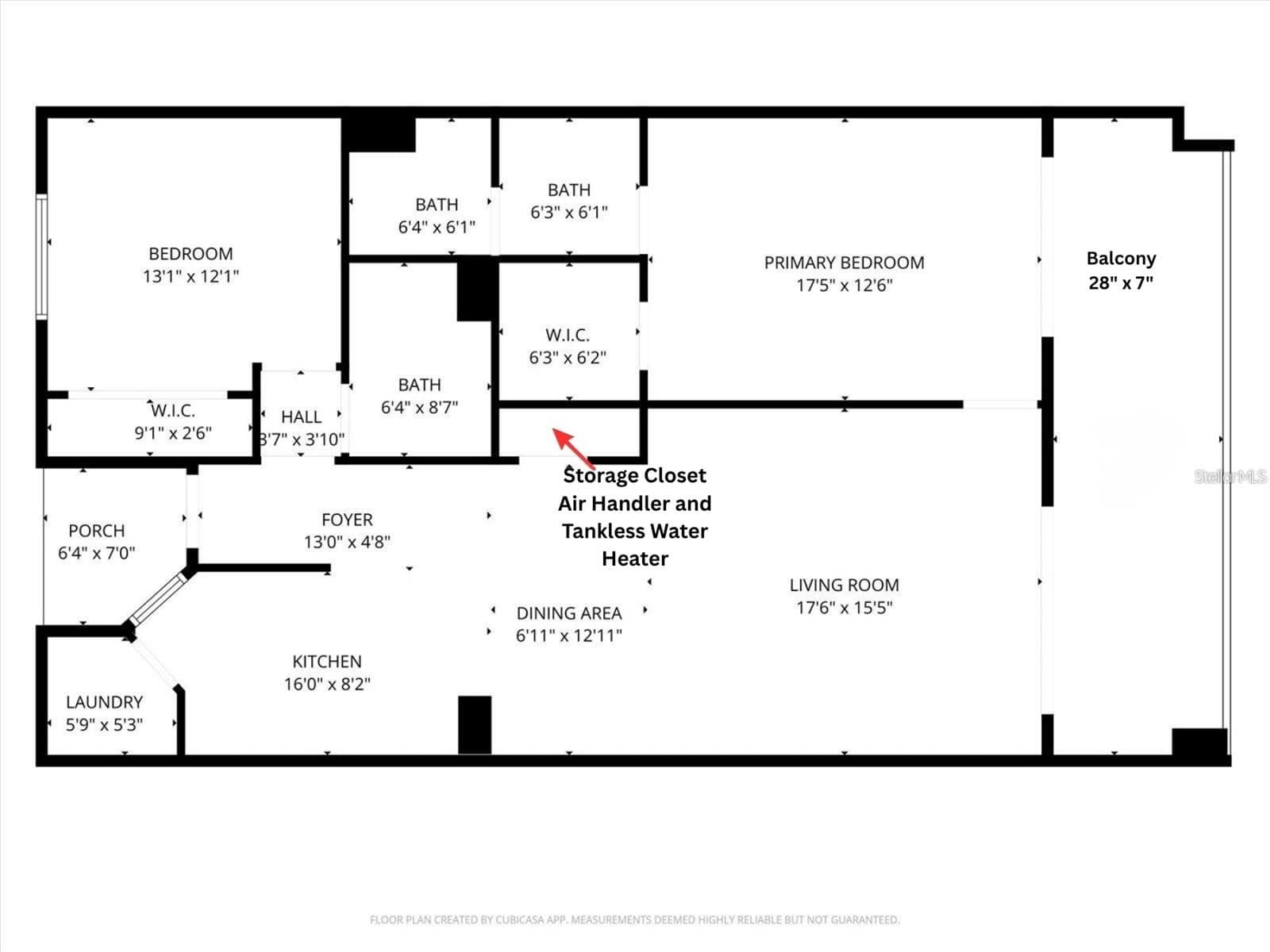 FLOOR PLAN - 16700 GULF BLVD #524, NORTH REDINGTON BEACH