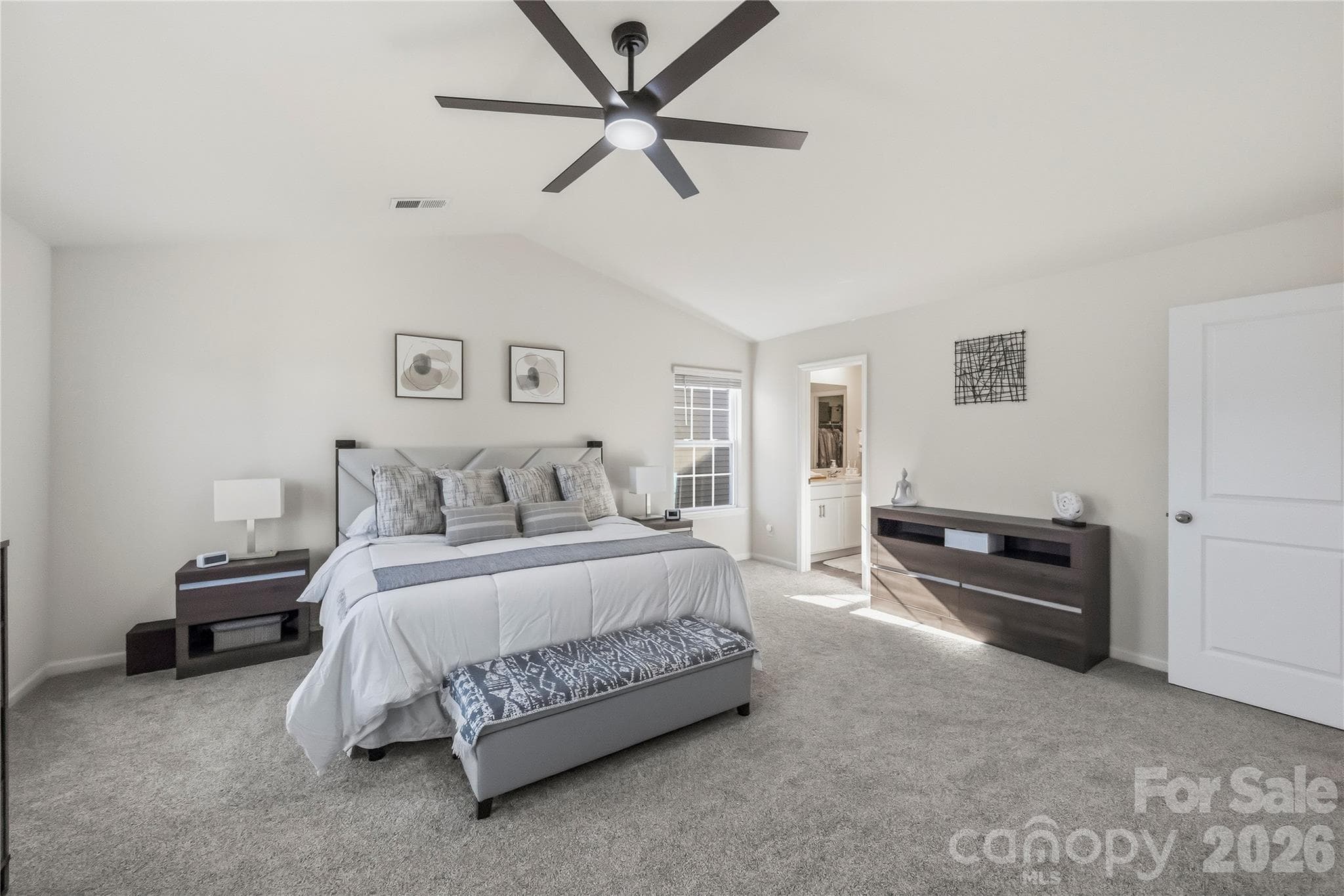 Upper level- generous primary suite. - 9022 Poquoson Drive, Gastonia
