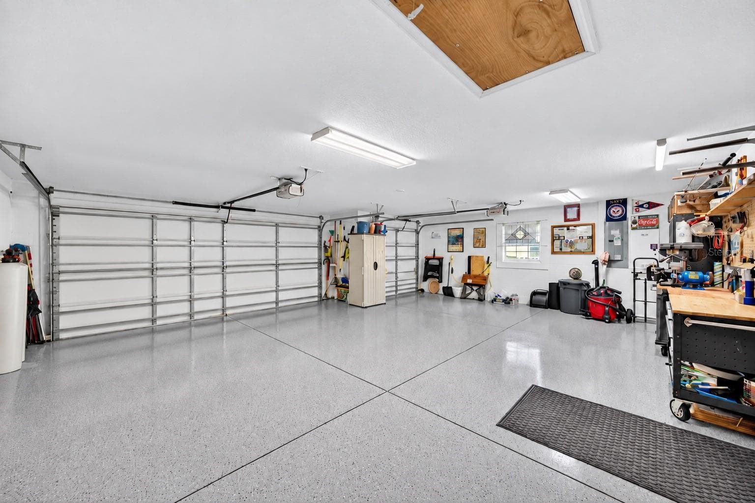 Garage with epoxy floors. - 3665 VALLEYBROOK WAY, THE VILLAGES