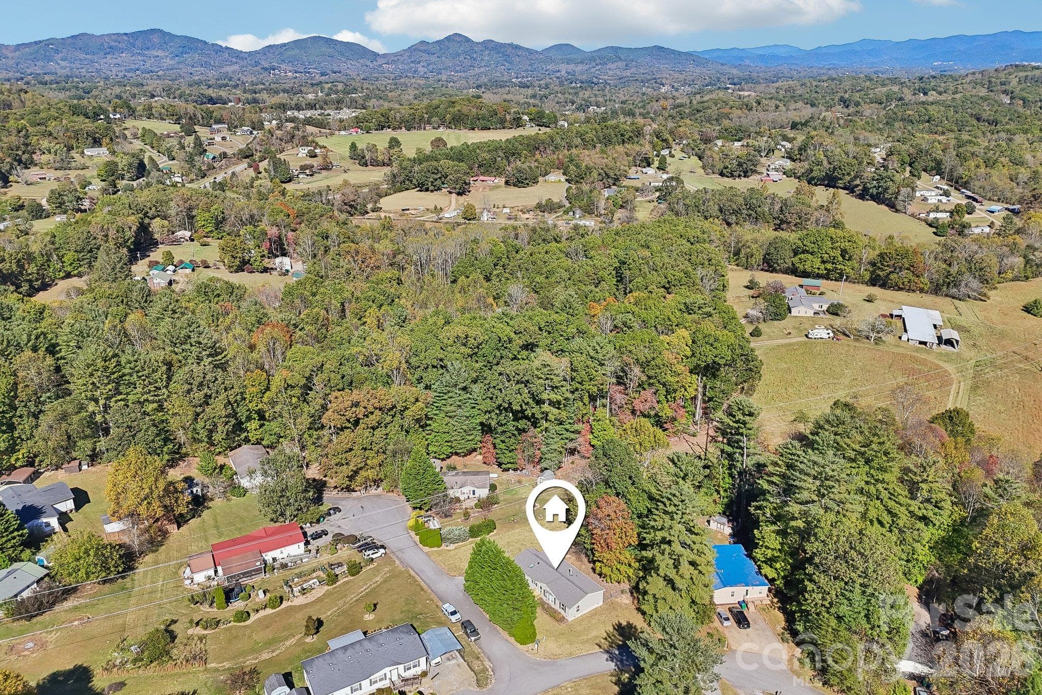 The home is located in a beautiful part of WNC. - 202 Banyan Road, Candler