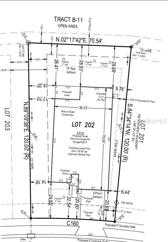 13739 Tropical Breeze Way Plot Plan - 13739 TROPICAL BREEZE WAY, HUDSON