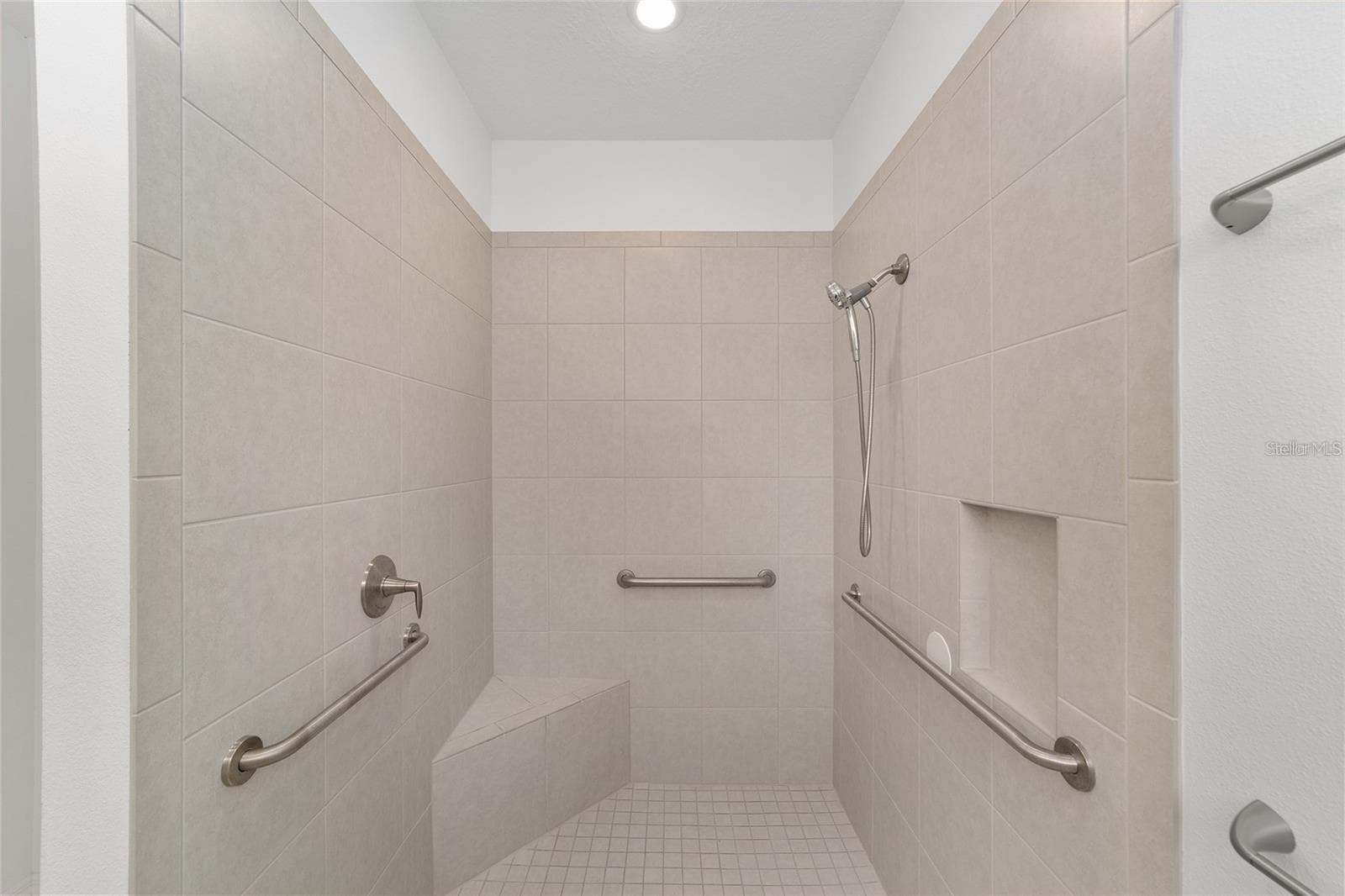 Primary Bath Walk-in Shower - 9979 SW 88TH LOOP, OCALA