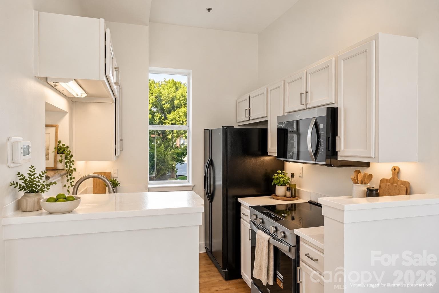 Open Kitchen with new stainless steel appliances - 2090 Atherton Heights Lane, Charlotte