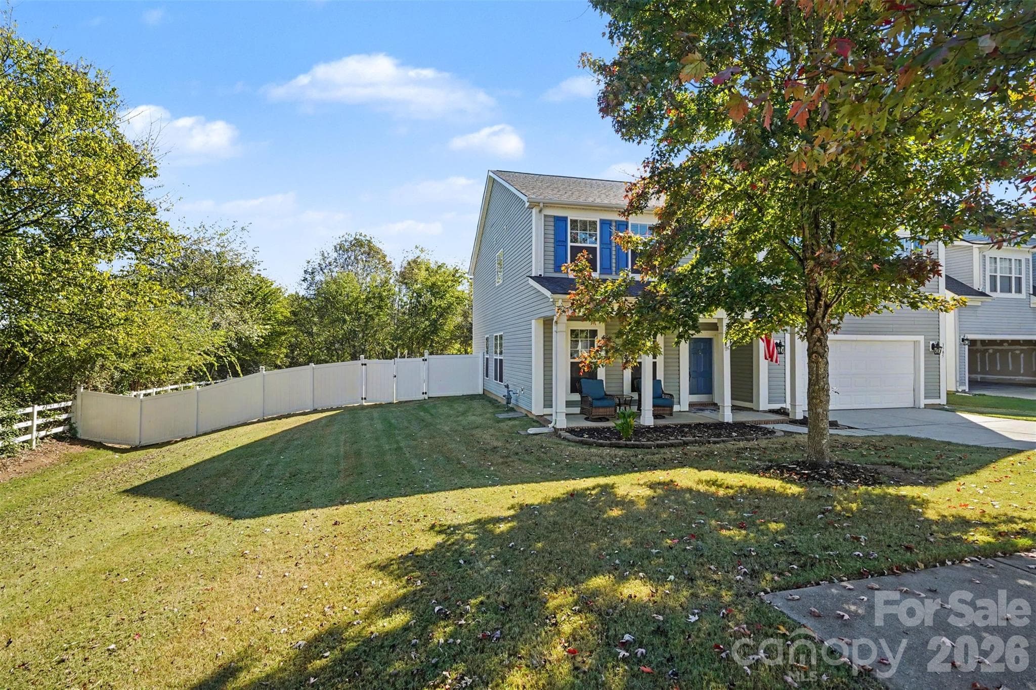 Enjoy the privacy that this lot provides. No home directly to the left of this home ... if facing home from the street. This home sits on a dead end street...Tons of Privacy. Privacy fenced backyard. - 3585 Leighton Drive SW, Concord