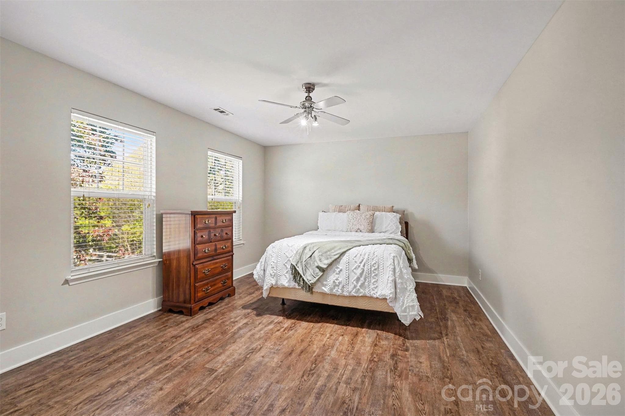 Bedroom #2 Located at the top of the stairs. Spacious with fresh, neutral paint and NO Carpet. - 3585 Leighton Drive SW, Concord