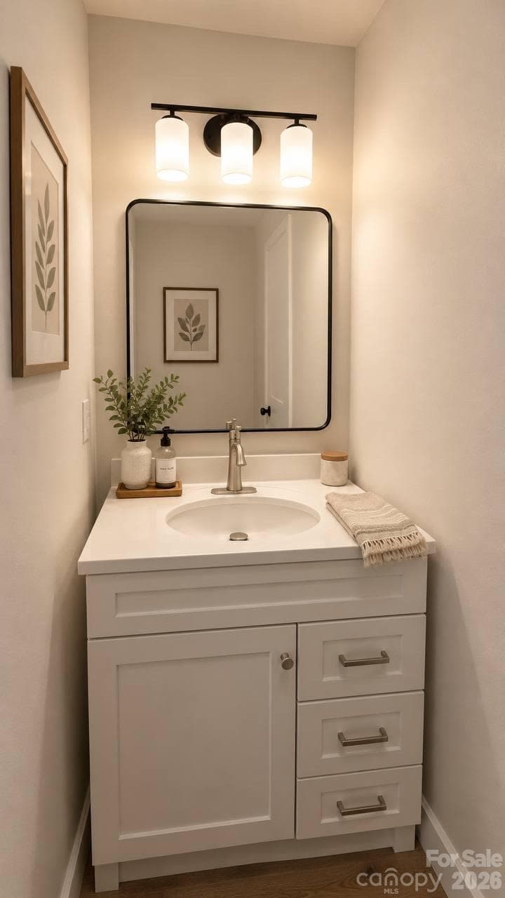 full bath main floorAI edited - 169 8th Avenue SW, Conover