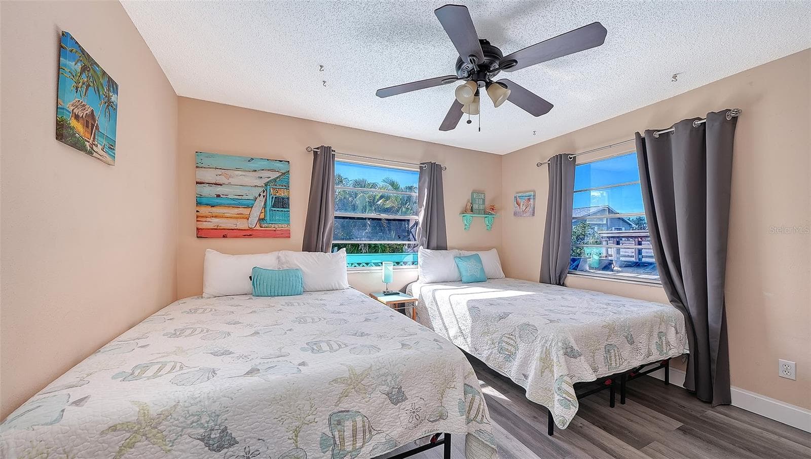 Unit B, Guest Bedroom. - 2514 AVENUE B, BRADENTON BEACH