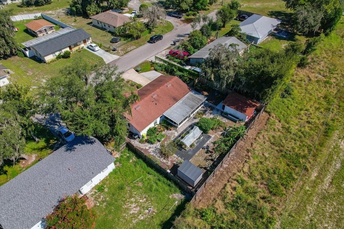 Aerial view - 4801 WESTON RD, BARTOW