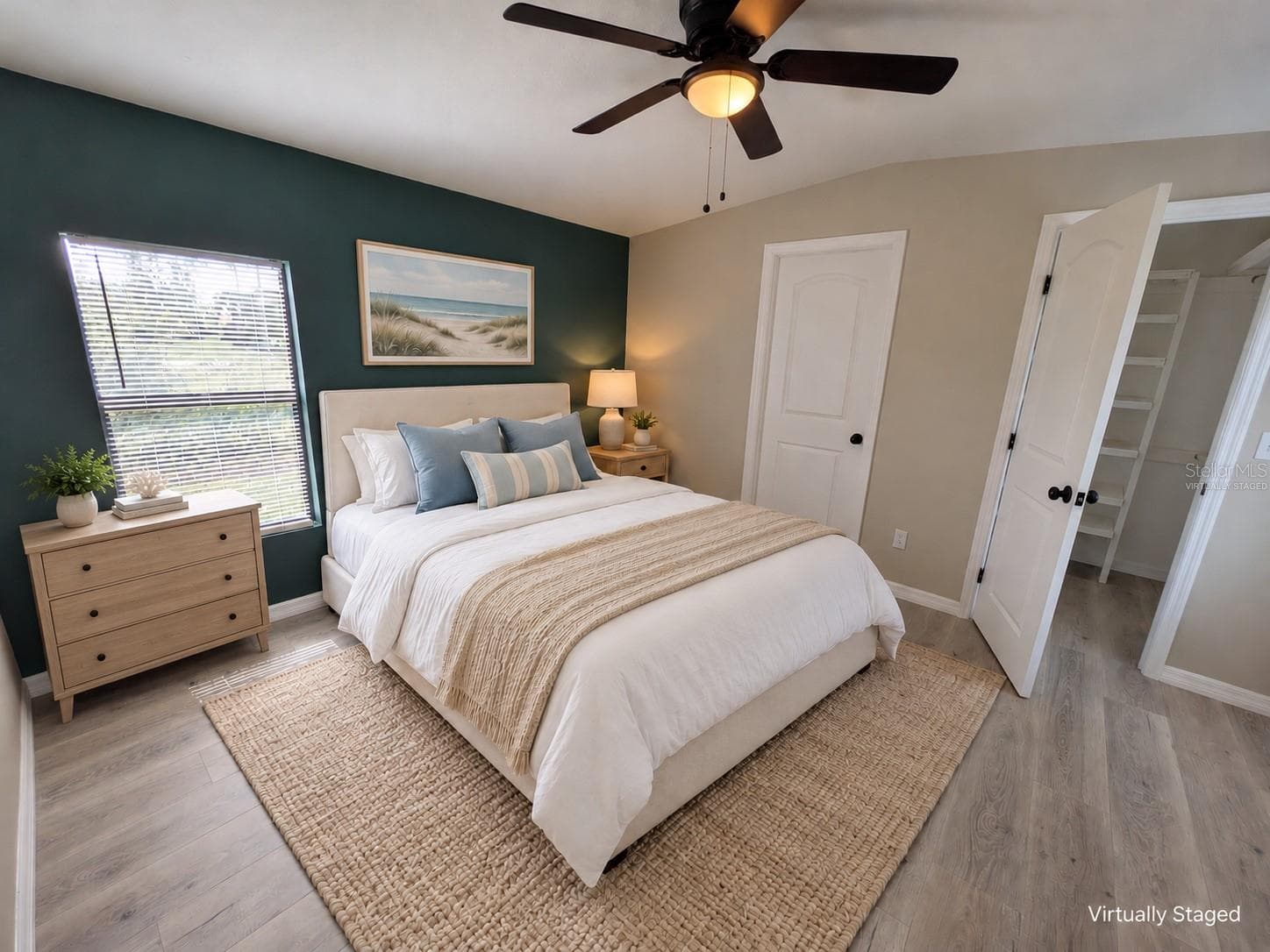 VIRTUALLY STAGED PRIMARY BEDROOM - 3125 BAYBERRY AVE, PUNTA GORDA