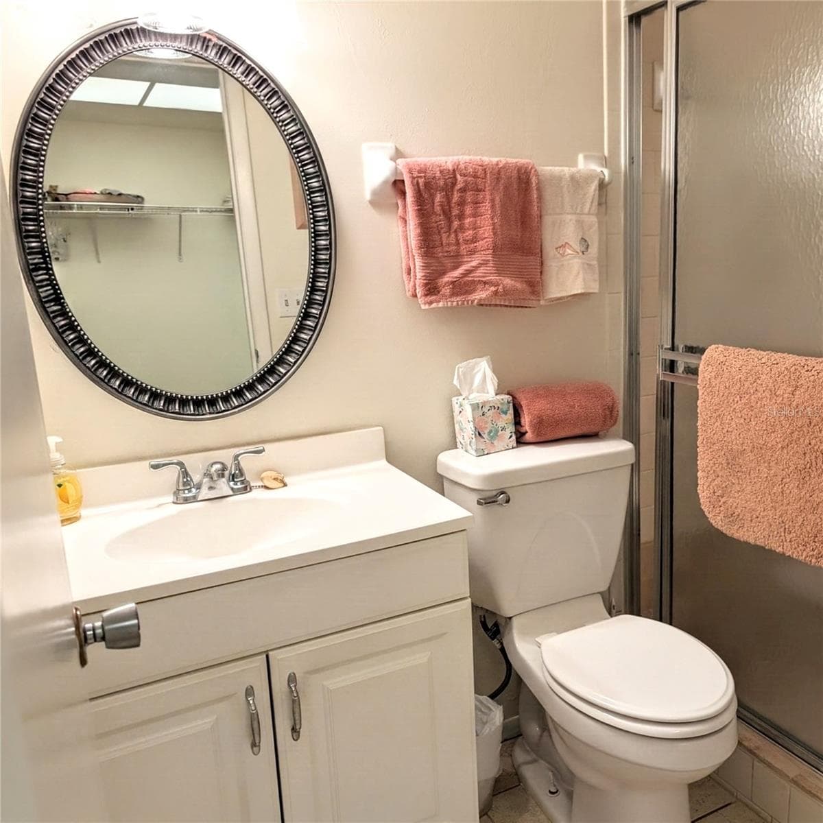 Master bathrm with shower - 3779 LAKE BAYSHORE DR #H-402, BRADENTON