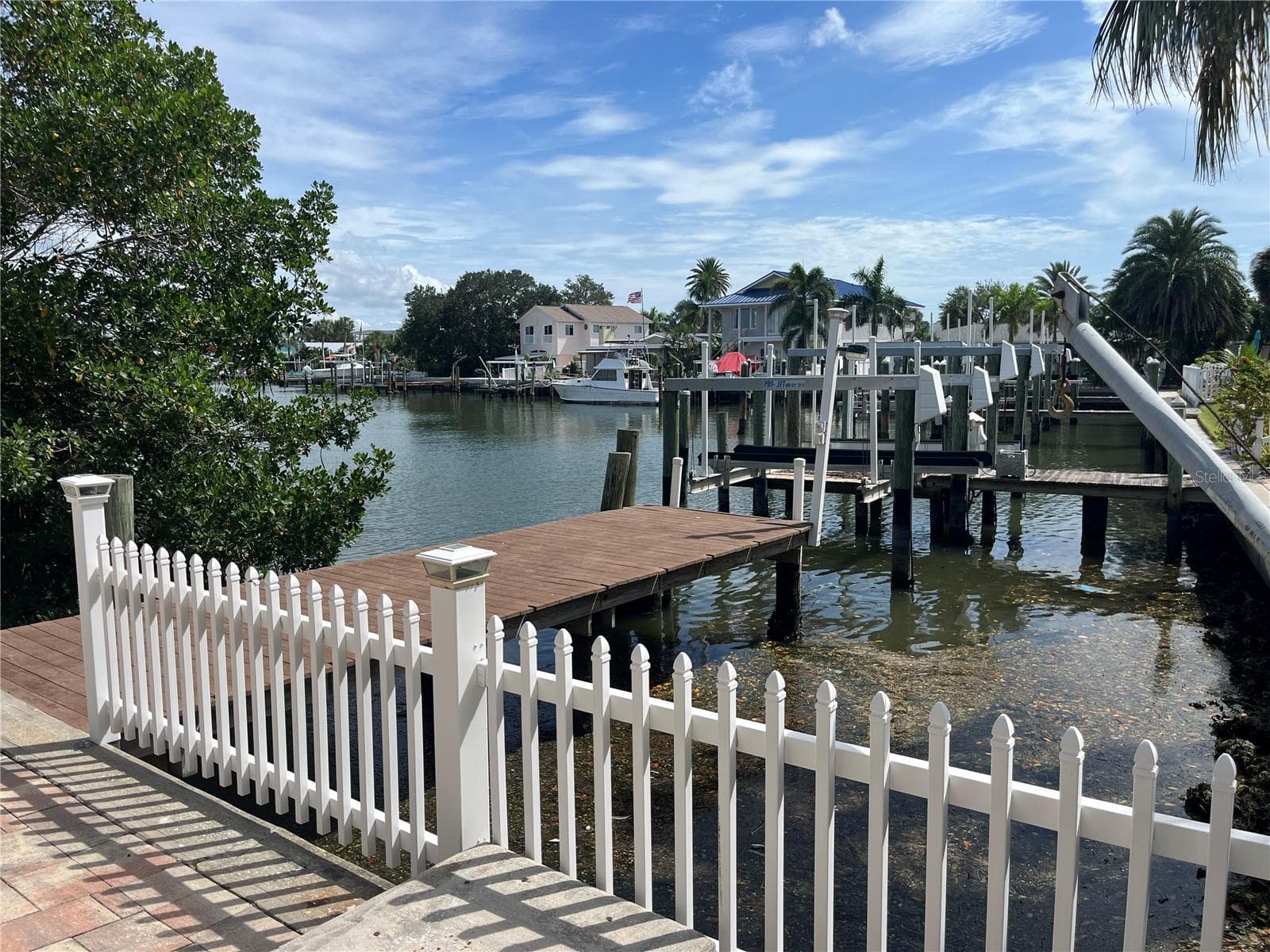 View of the canal and dock - 307 LA HACIENDA DR, INDIAN ROCKS BEACH