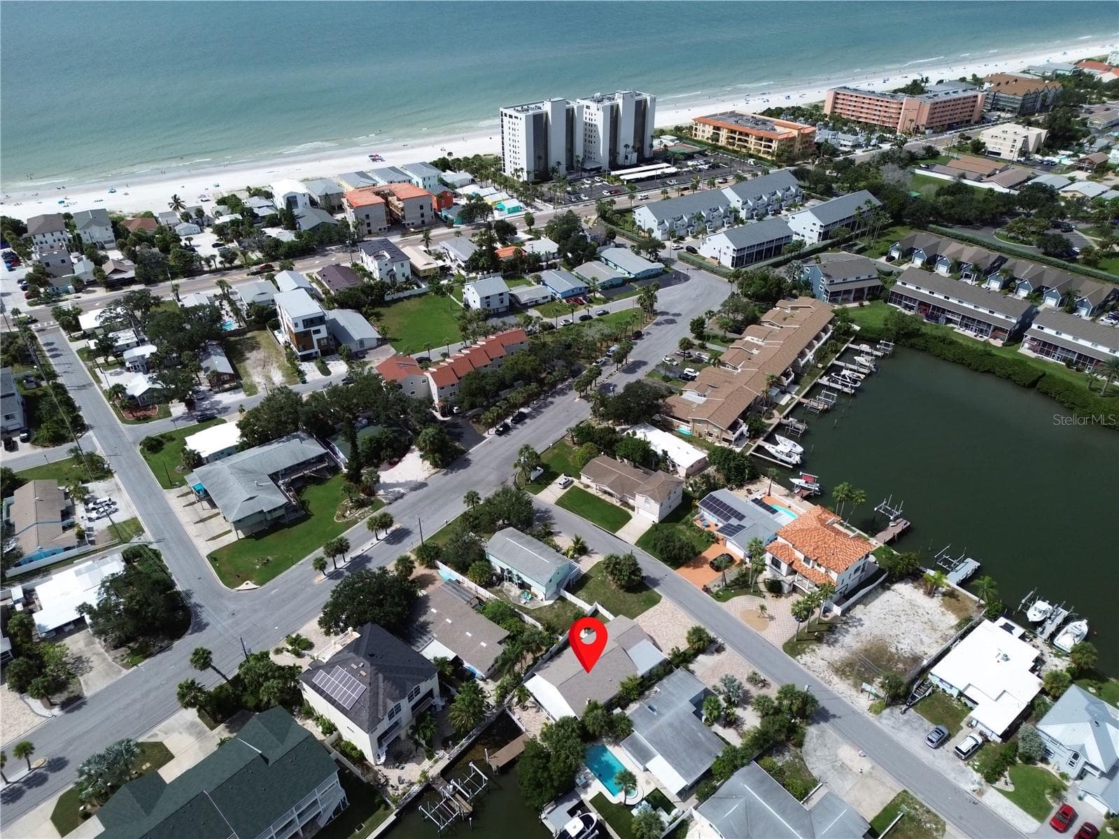 Aerial - 307 LA HACIENDA DR, INDIAN ROCKS BEACH