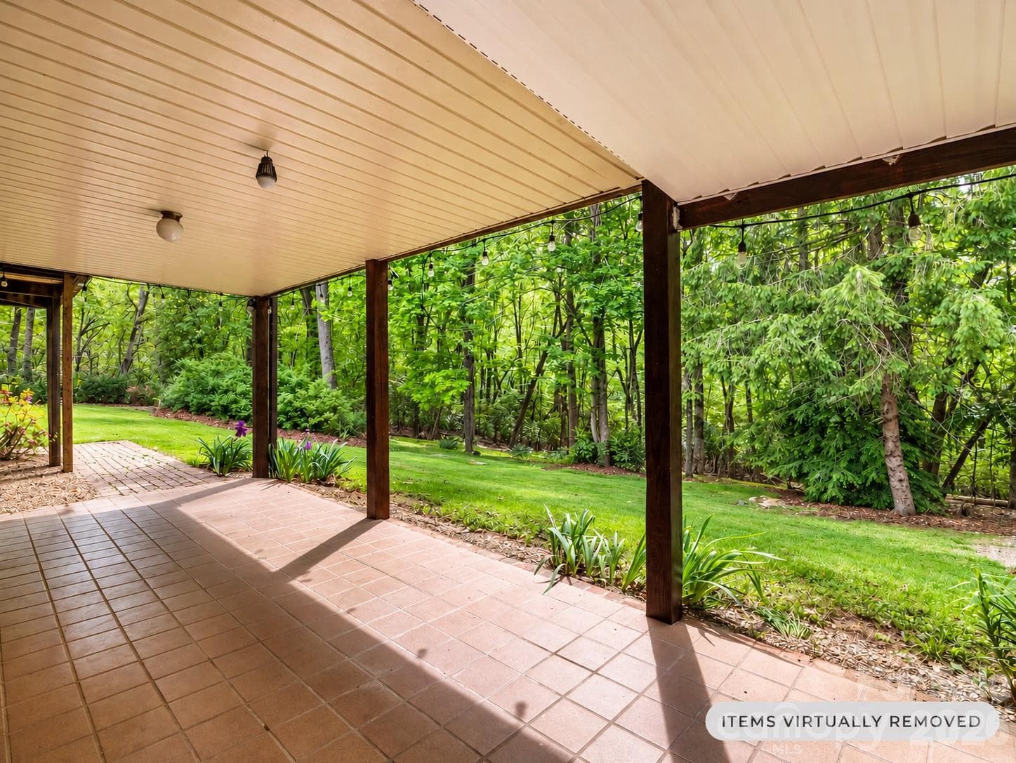 lower level covered porch - 92 Greenwood Acres Drive, Mills River