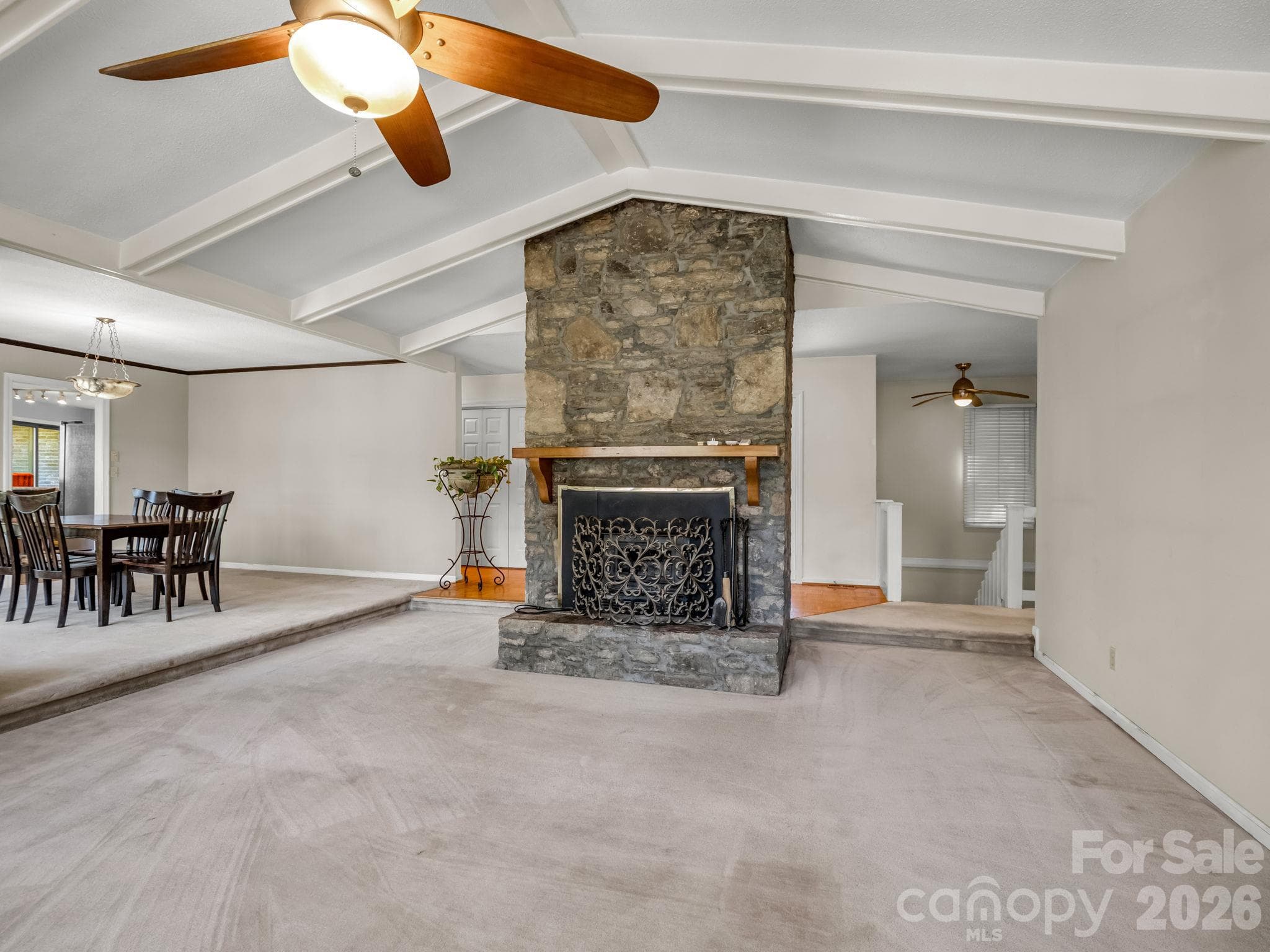 Wood burning fireplace - 112 Wolf Shoals Road, Hendersonville