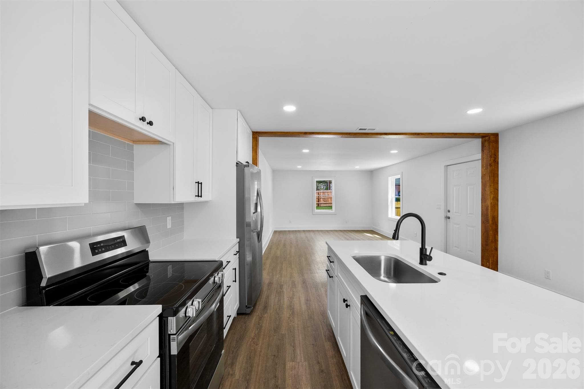 Open concept living spaces - 2942 Reid Avenue, Charlotte